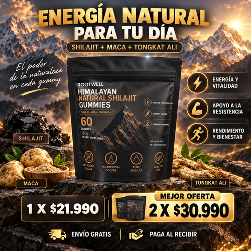 SHILAJIT PREMIUM ROOTWELL DE 60 GOMITAS